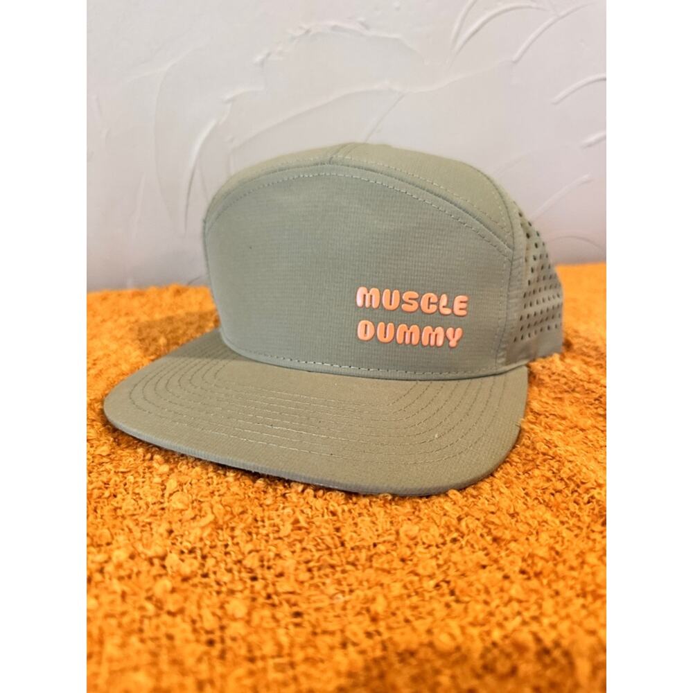 Muscle Dummy Mesh Trucker Hat in Sage Green